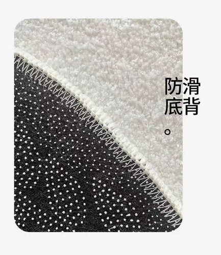 Factory direct sales semi-circle floor mats bathroom door absorbent floor mats non-slip household door mats semi-circle bathroom foot mats