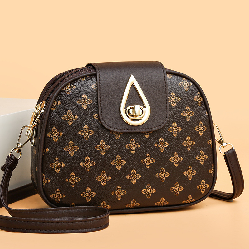 Authentic 2025 New Fashion Trendy Middle-Aged Mommy Bag Single Shoulder Crossbody Large Capacity Presbyopic Mobile Phone Wallet Women's Bag