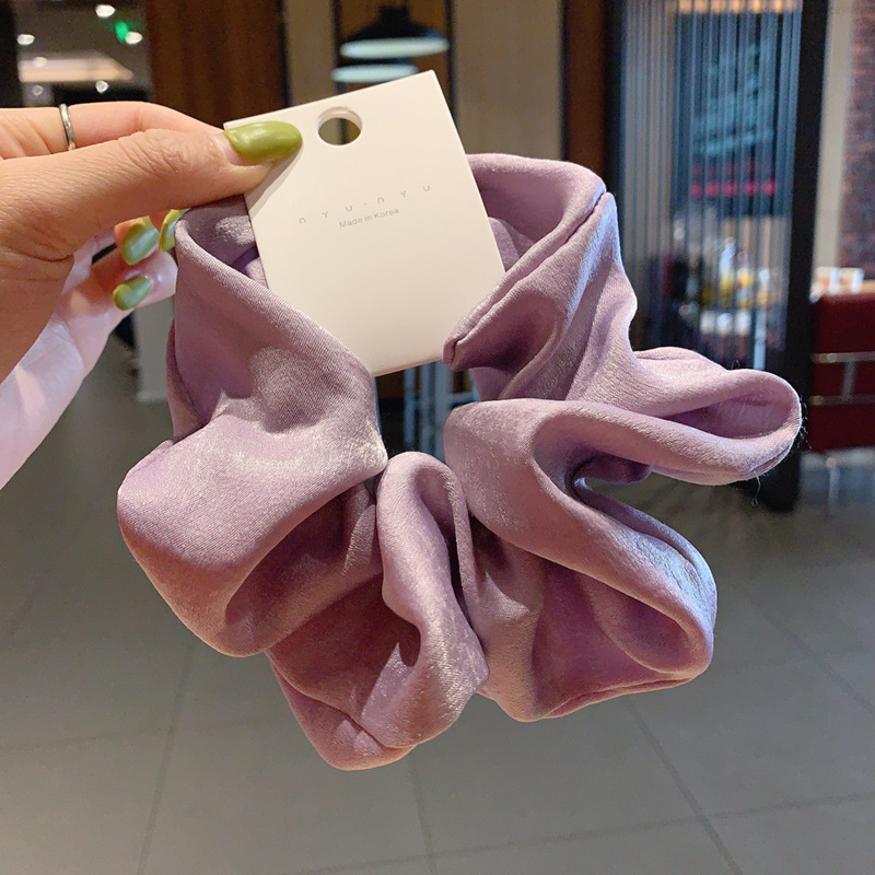 INS cerdo blanco intestino grueso anillo de pelo Super Niña de hadas Corea del Sur Internet celebridad mismo estilo BM intestino grueso anillo de pelo simple cuerda de pelo accesorios para el cabello