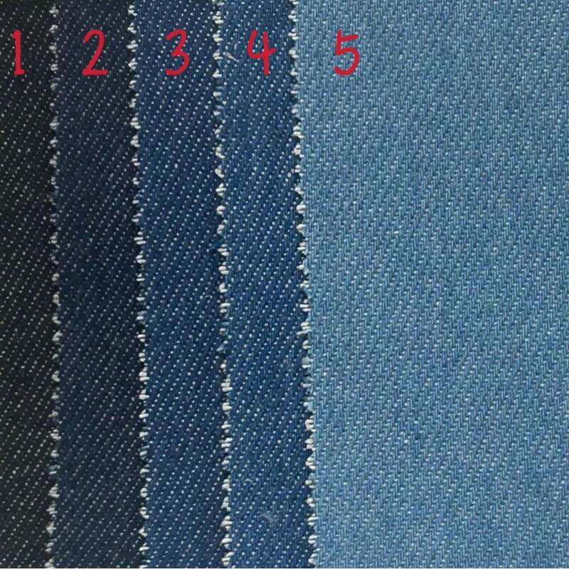 In-stock, thick denim fabric, 7*7 wash-free denim fabric, twill, non-stretch, for clothing and children's wear, wholesale In-stock, thick denim fabric, 7*7 wash-free denim fabric, twill, non-stretch, for clothing and children's wear, wholesale