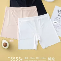 Новые бесшовные нейлоновые защитные штаны Shu Yalu 5555 из ледяного шелка, цельные тонкие бесследные трусики со средней талией и защитой от бега