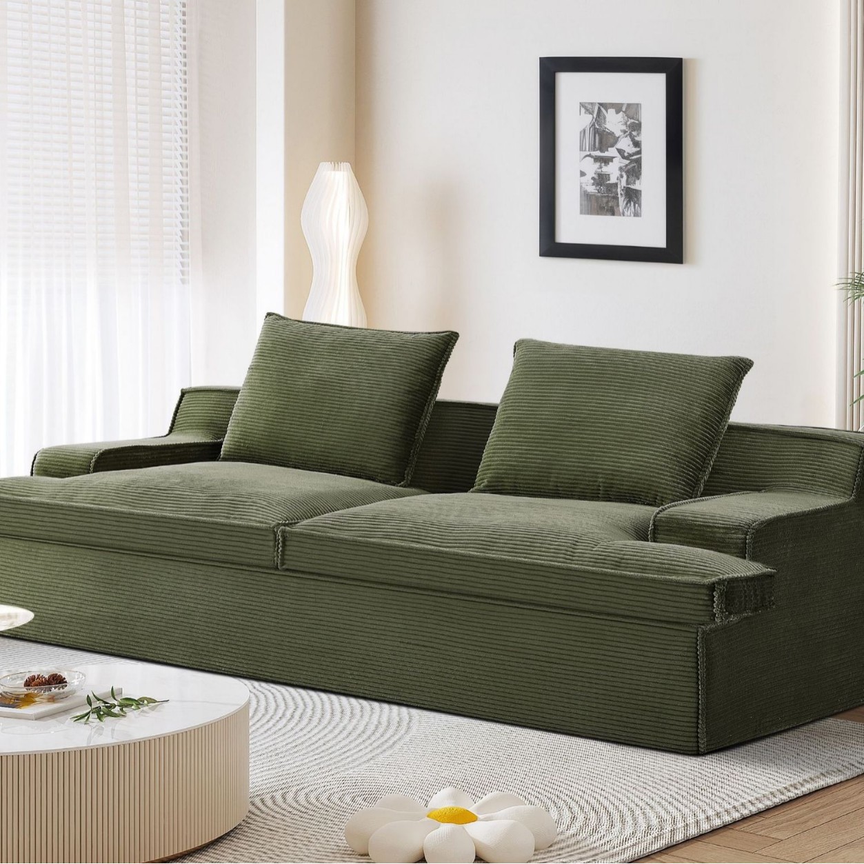 Estilo de Hong Kong, lujo ligero, nórdico, pequeño apartamento, sala de estar, diseño doble, sofá de combinación moderno