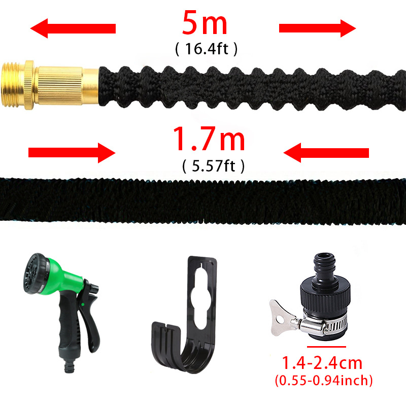 Tubo de agua retráctil conjunto de alta presión tubo de lavado de automóviles pistola de agua jardín riego de flores y verduras mangueras retráctiles mágicas image 11