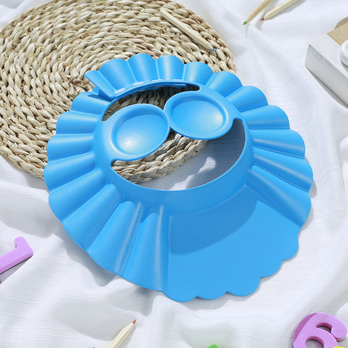 Baby Waterproof Shampoo Hat Ear Protection Children's Bath Hat Adjustable Infant Toddler Shower Cap