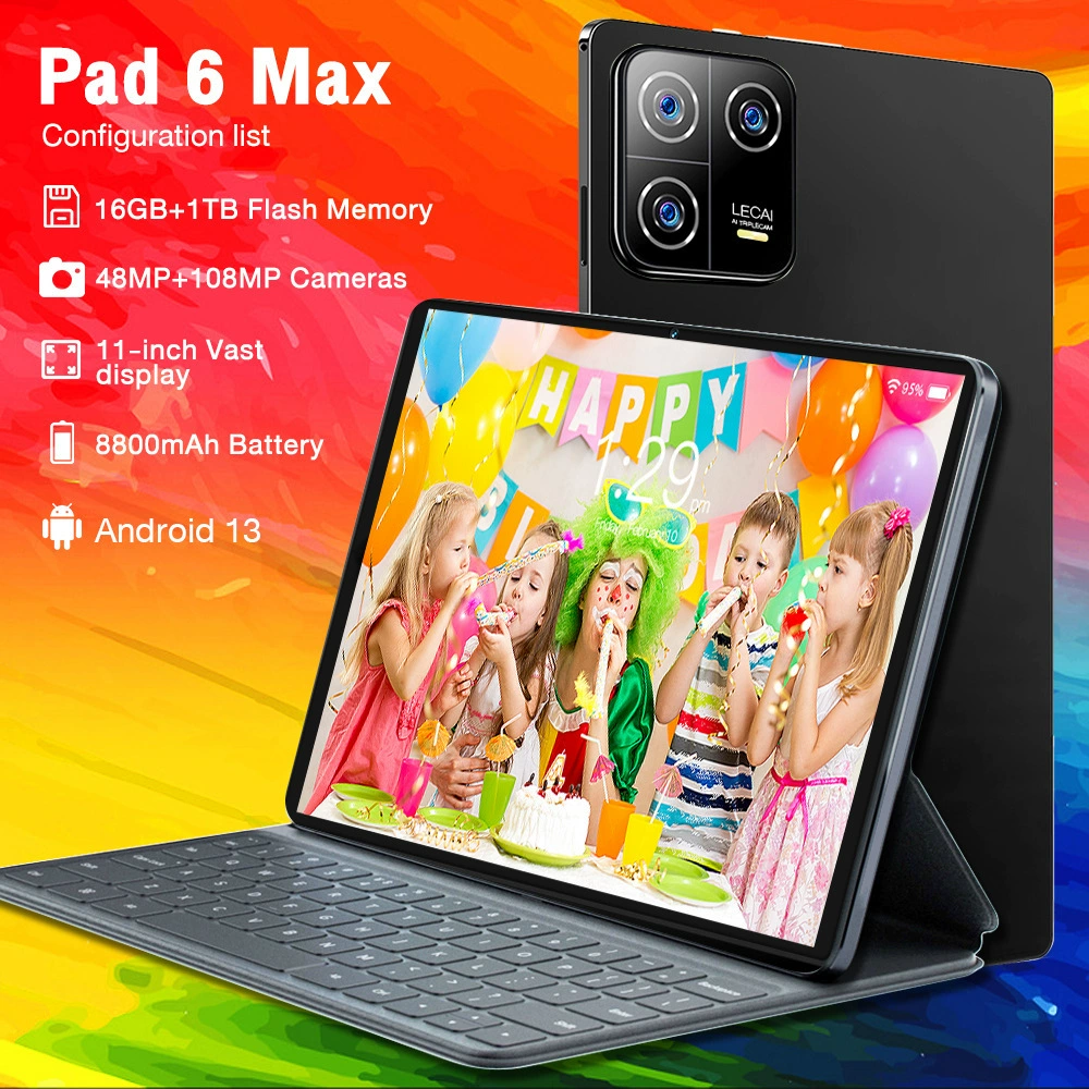 Кросс‑бордер Pad6 Max умный планшет 16+1Т большой экран источник производителя по месту TK/Temu дропшиппинг