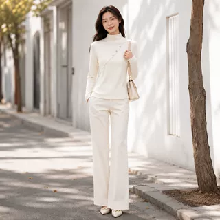德绒女衫高领长袖修身显瘦打底衫秋冬新款气质百搭上衣纯色卫衣