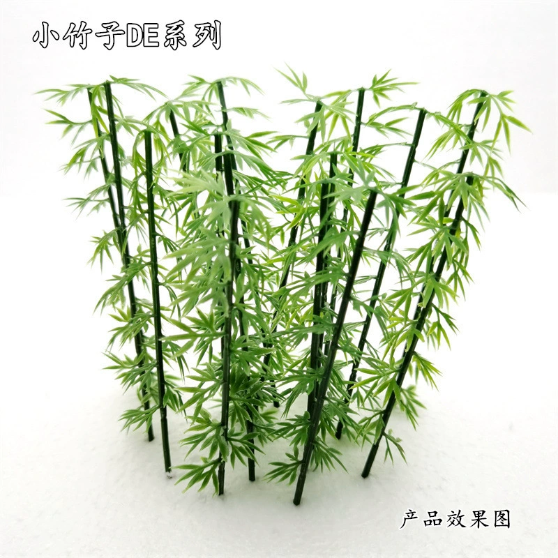 Бамбуковая модель песочный стол бамбуковый лес микро пейзаж Игрушечная модель DIY хижина модель здания маленькое дерево декоративное дерево