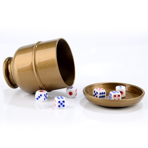Dice set creative KTV bar supplies dice with sieve cup shaker nightclub dice cup shaker manufacturer supply