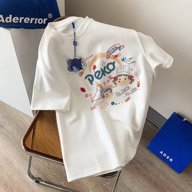 2024 New Summer RighT Shoulder HeavyweighT Pure CoTTon ShorT-sleeved Women's Fashion VersaTile Loose T-shirT ins Korean STyle Trendy Brand Top 2024 New Summer RighT Shoulder HeavyweighT Pure CoTTon ShorT-sleeved Women's Fashion VersaTile Loose T-shirT ins Korean STyle Trendy Brand Top