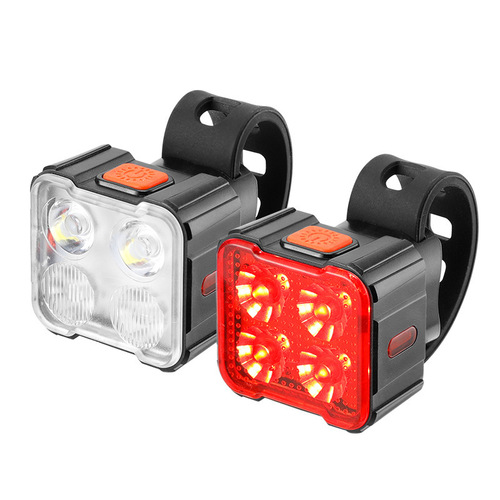 Cross-border new bicycle light Type-C fast charging headlight tail light outdoor night riding light mountain bike equipment
