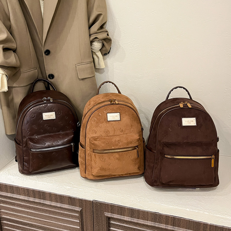 Korean Style Internet Celebrity Fashion Travel Backpack Women's Autumn and Winter New Style Retro Backpack Girly Large Capacity School Bag