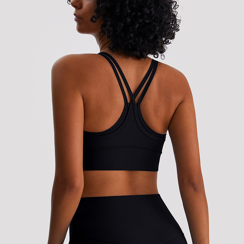 Nuevo falso de dos piezas de belleza espalda yoga sujetador costilla cómodo entrenamiento profesional fitness de una pieza ropa interior deportiva