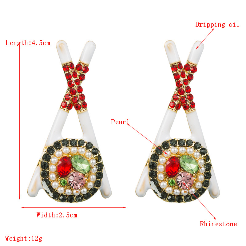 Simple Alloy Cross Geometric Earring display picture 1