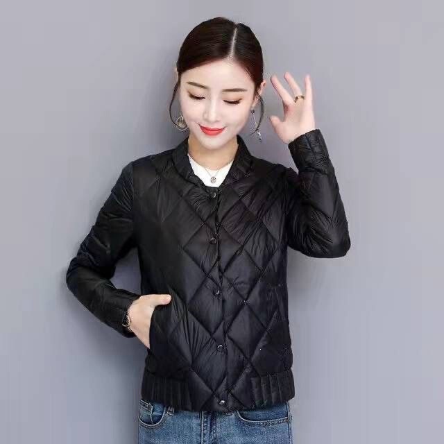 Lightweight down Cotton Short Jacket for Women, 2024 New Style, Thin Autumn and Winter Cotton Coat for Middle-Aged Moms, Plus Size