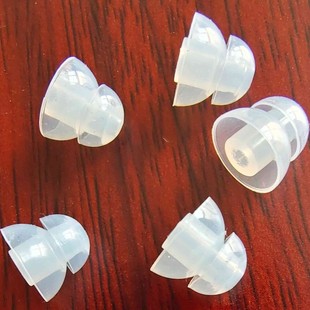 Silicone Ear Plugs Double Layer Earplugs Hearing Aid Earplugs Ear Caps Mushroom Head Soft and Odorless Glue Grain Wholesale