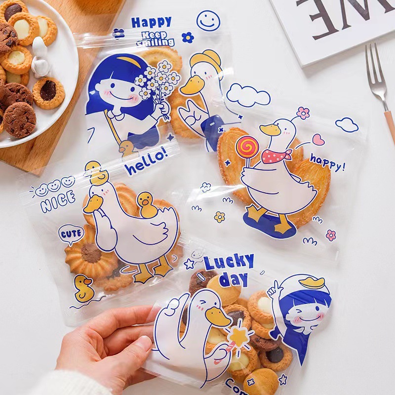 2024零食包装袋曲奇饼干自封袋雪花酥包装袋牛轧糖糖果烘焙拉链袋