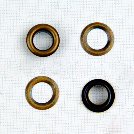 彩色的配色气眼篷布扣子喷漆鸡眼椭圆玩具小汽眼衣服服装铜纽扣