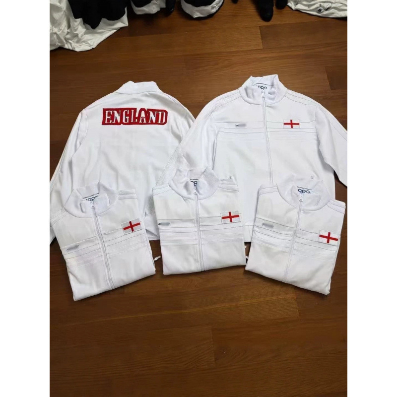 Cross-border England vintage spring and autumn clover embroidered lapel zipper cardigan sweatshirt jacket top Cross-border England vintage spring and autumn clover embroidered lapel zipper cardigan sweatshirt jacket top