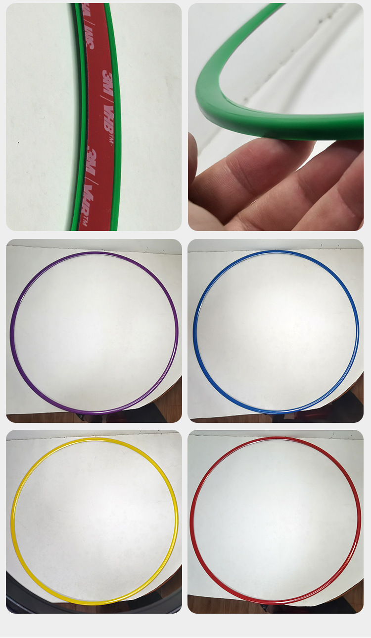 【Abs Plastic Material】New Style Adhesive One-Piece Car Wheel Hub Anti-Scratch Decorative Protective Ring