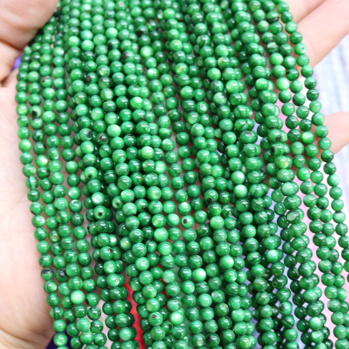 Conchas de agua dulce naturales cuentas mixtas de color 4mm color monocromático bolas perlas sueltas diy joyería accesorios joyería al por mayor image 23
