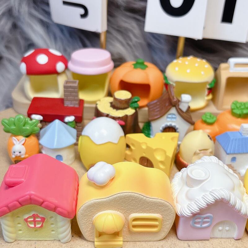 Cute House Accessories Ornaments Temporary Car Parking Phone Number Plate Trendy Decorations Cream Glue DIY