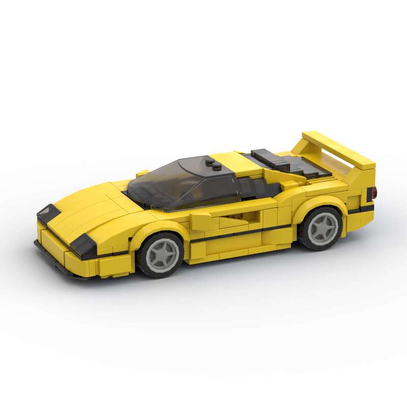 Compatible with Lego MOC Ferrari F40 Creative Model Ornaments Car speed8 Car Assembled Building Blocks Small Particles