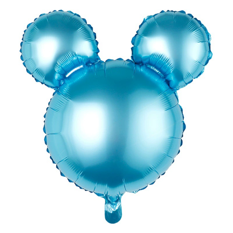 Cross Border большой 24-дюймовый световой пластина голова Микки воздушный шар из алюминиевой фольги оптовый воздушный шар для украшения свадебной вечеринки