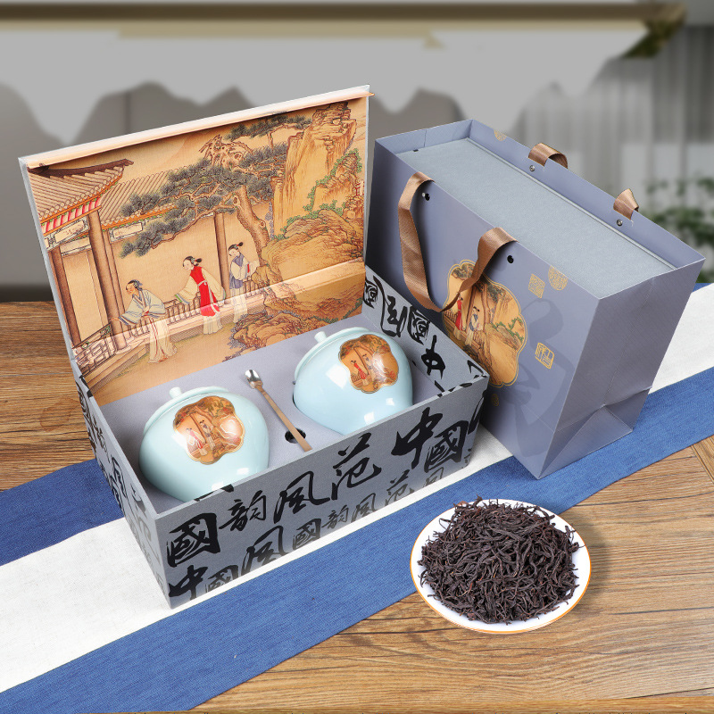 高档国韵风范双陶正山小种红茶2025年新茶礼盒装250克送礼长辈