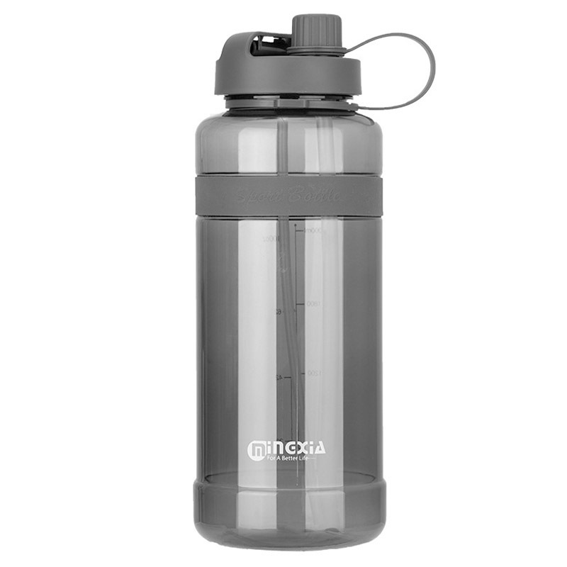 明霞大容量プラスチックコップストロー付き男女屋外携帯宇宙コップ運動水筒2000ml|undefined