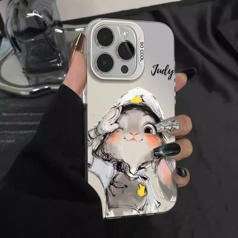 Nueva funda para teléfono móvil iphone16 aplicable europea y americana Apple 15promax/14 anti-caída 13pro12 personalidad 11xr