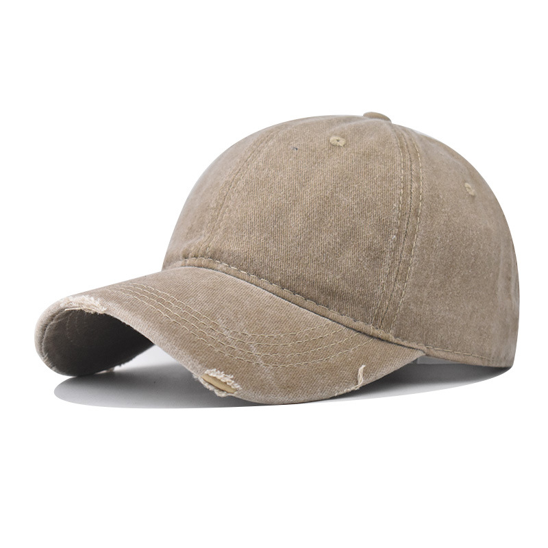 Lavados transfronterizos para hacer viejos gorros de béisbol agujeros de alta calidad, gorras de alta calidad de moda para hombres y mujeres