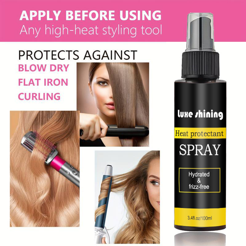 Cross -border Heat Protectant spray hair heat protection spray…