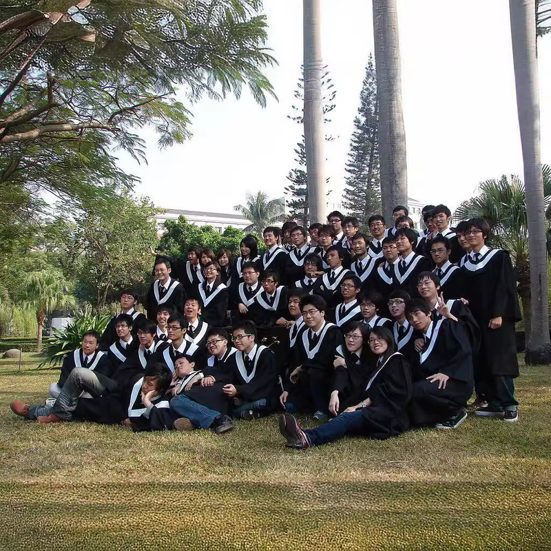 Taiwanese Bachelor's Gown Graduation Gown Hong Kong Master's and Doctoral Gown College Student Liberal Arts and Science Academy Style Degree Gown