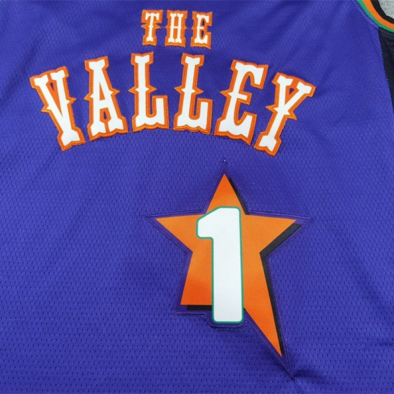 25 сезон баскетбольная одежда Sun Book Booker The Valleyjersey источник производитель оптовая