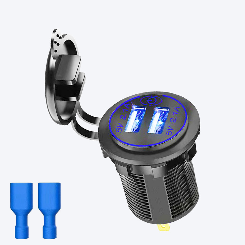 Nuevo cargador de automóviles modificado, encendedor de cigarrillos de automóviles de carga súper rápida, enchufe de conversión de carga rápida de un remolque y dos vehículos image 15