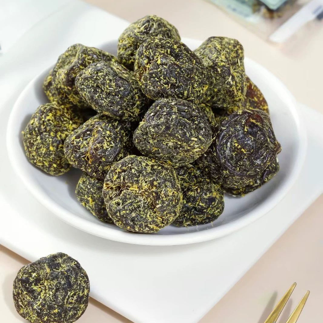 Печенье Кака-Дайри Sea Salt Leimei Licorice со вкусом мандариновой цедры, plum 208g мешок, закуски к чаю с драматическим успокоением