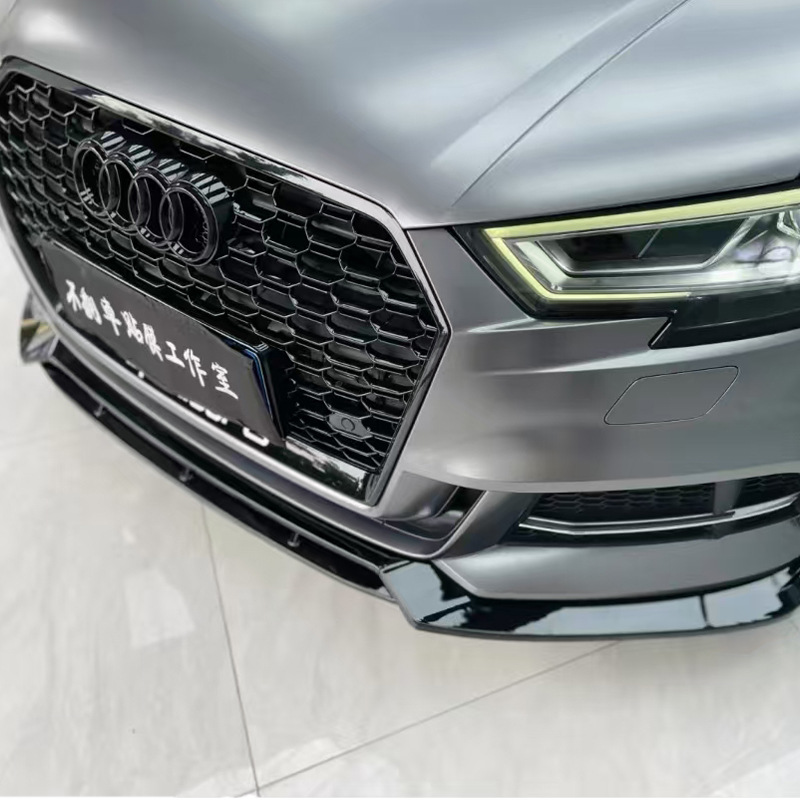 Suitable for Audi A3 Front Lip 14-20 Front Shovel S3 Sports Four-Stage Small Surround A3L Punched and Fixed