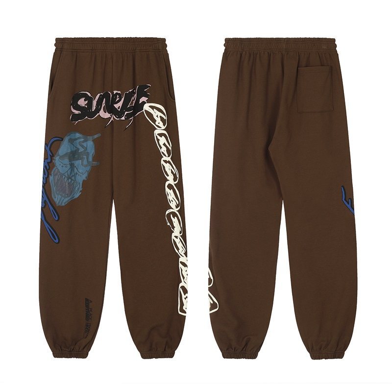 Travis Scott Cactus Jack Lightning Collaboration Jogger Sweatpants High Street Loose Casual Pants Long Pants