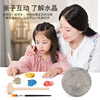 Archeological moon, toy, handmade, with gem, archaeological excavations, science and technology