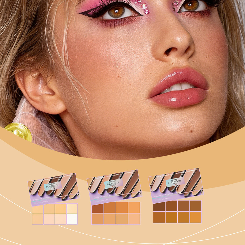 Zephoco Soft Mist Gradient Concealer to Cover Facial Spots, Acne Marks, Freckles, Tear Troughs, and Contouring Palette Zephoco Soft Mist Gradient Concealer to Cover Facial Spots, Acne Marks, Freckles, Tear Troughs, and Contouring Palette