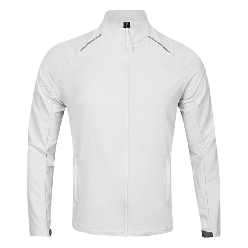 New Collar Sports Anti-splashing Water Men's Autumn and Winter Quick-drying Long-sleeved Running Jacket Women's Outdoor Fitness Leisure Windbreaker