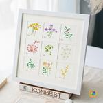 ?油画棒画框10*10cm手绘画作品展示相框正方形九宫格装裱摆