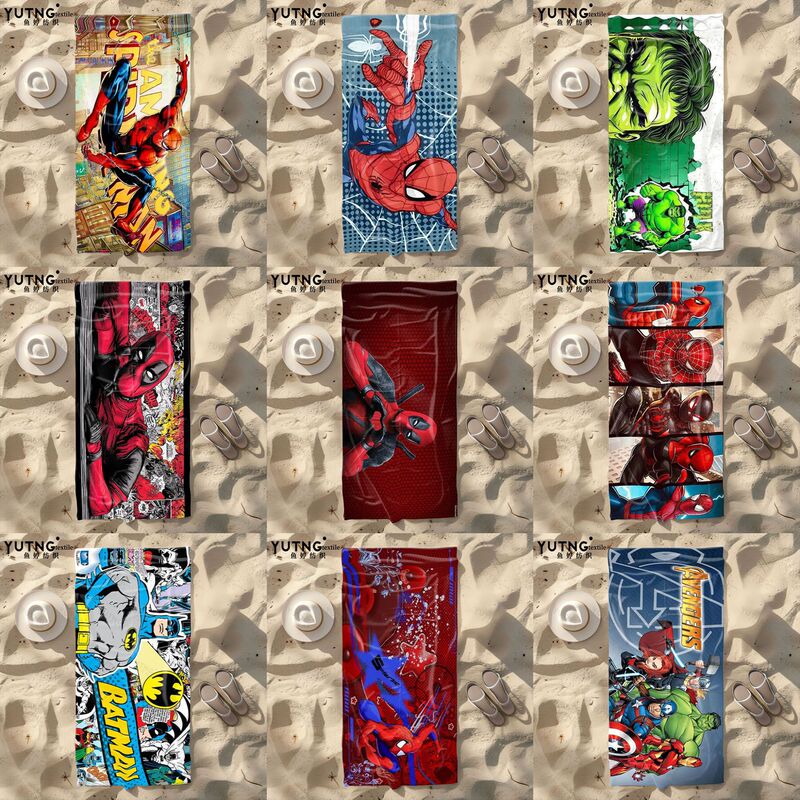 Cross-Border Marvel Superhero Series Beach Towel with Multiple Patterns, Microfiber Bath Towel for Boys' Seaside Vacation Cross-Border Marvel Superhero Series Beach Towel with Multiple Patterns, Microfiber Bath Towel for Boys' Seaside Vacation