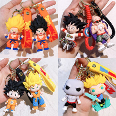 100 超新ドラゴンボールキーホルダー孫悟空漫画トレンディなブランドキーペンダント人形マシンギフト卸売