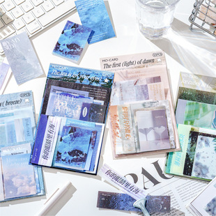 Mo ink material bag everything changes instantly series ins style literature and art English scenery hand account backing background collage