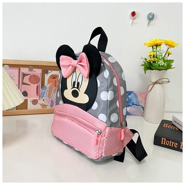 Minnie Mouse Backpack - Kawaii Pink Schoolbag for Kids