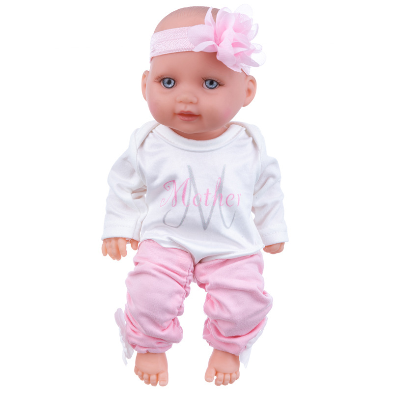 定制11寸仿真搪胶娃娃儿童玩具潮玩公仔重生娃娃玩偶来图来样定做详情12