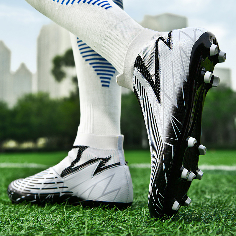 Jauni augstpapēžu futbola apavi zēniem un meitenēm, skolēniem, salauzti TF nagi pieaugušo spēlei, gari nagi bērnu treniņiem_voghion.com