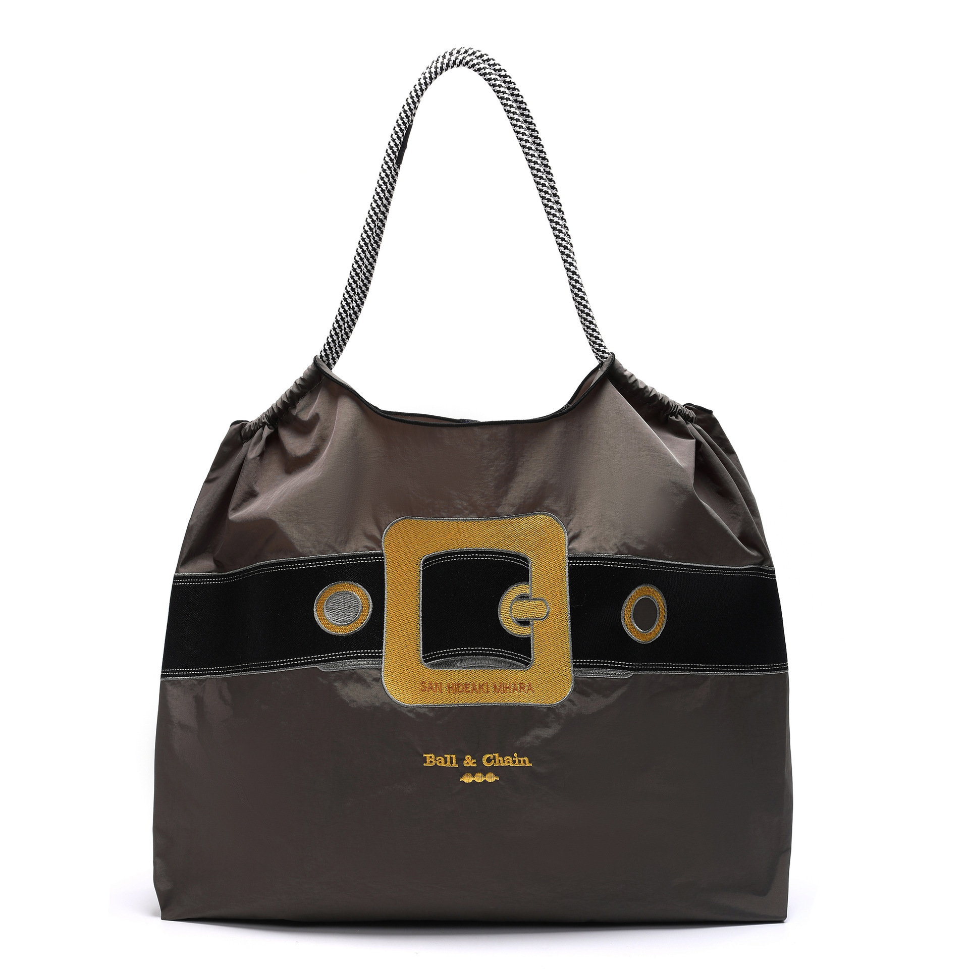 다크 그레이 골드 버클