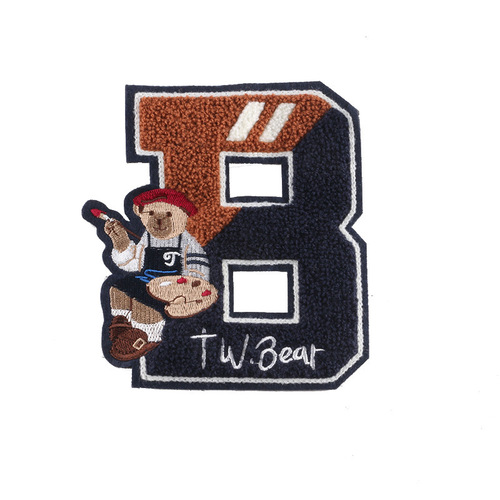 Duoku computer embroidery label English letters towel embroidery patch patch clothing accessories badge embroidery patch patch patch